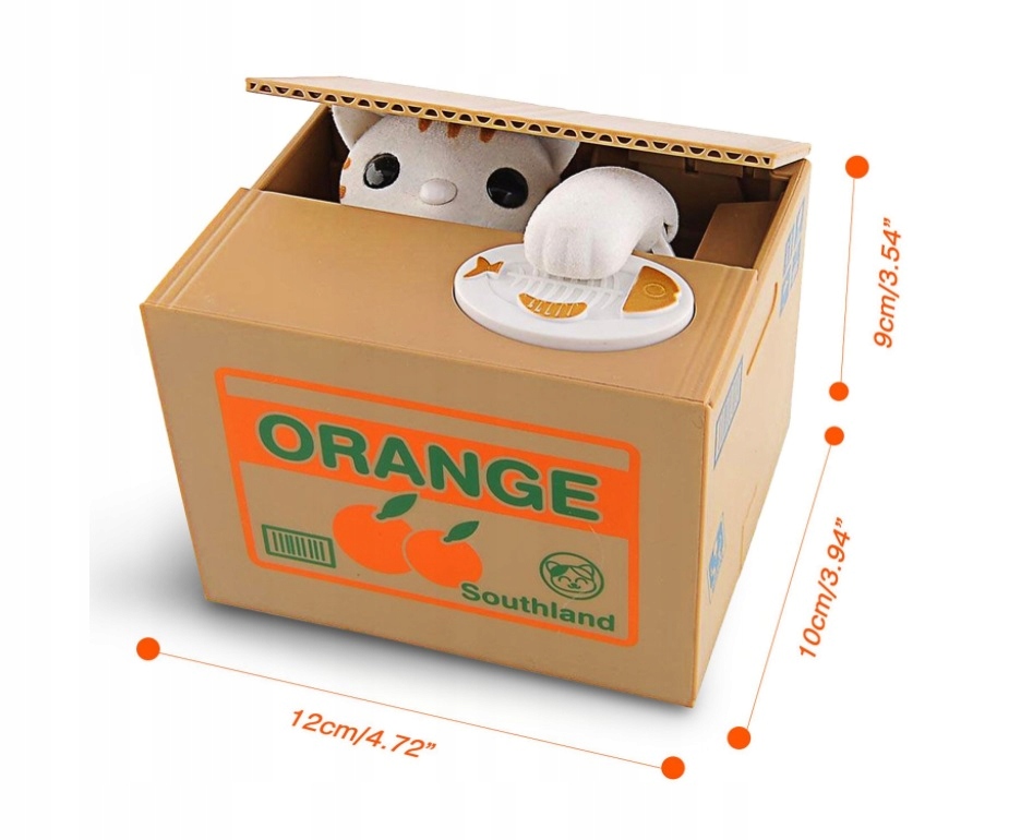 ZABAWKA KOT ZŁODZIEJASZEK SKARBONKA 036272 EAN (GTIN) 5900100726280