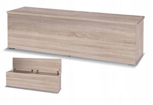Pojemnik skrzynia 157 cm biała dąb sonoma X33