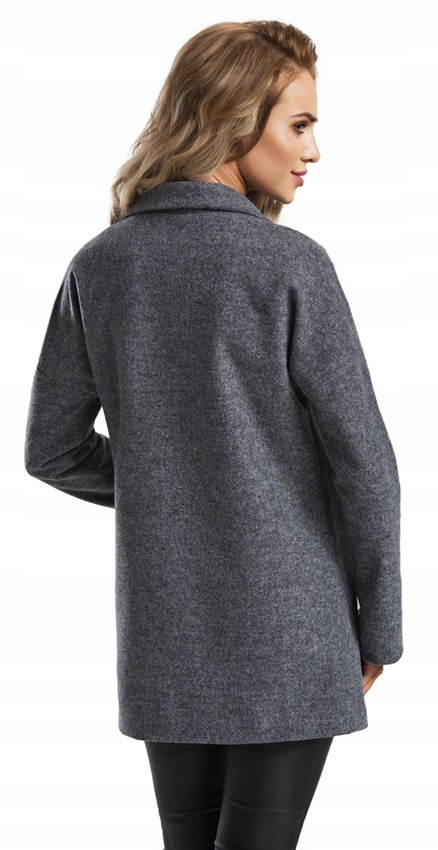 Płaszcz damski flausz kurtka kobiecy płaszczyk 46 Rozmiar 46