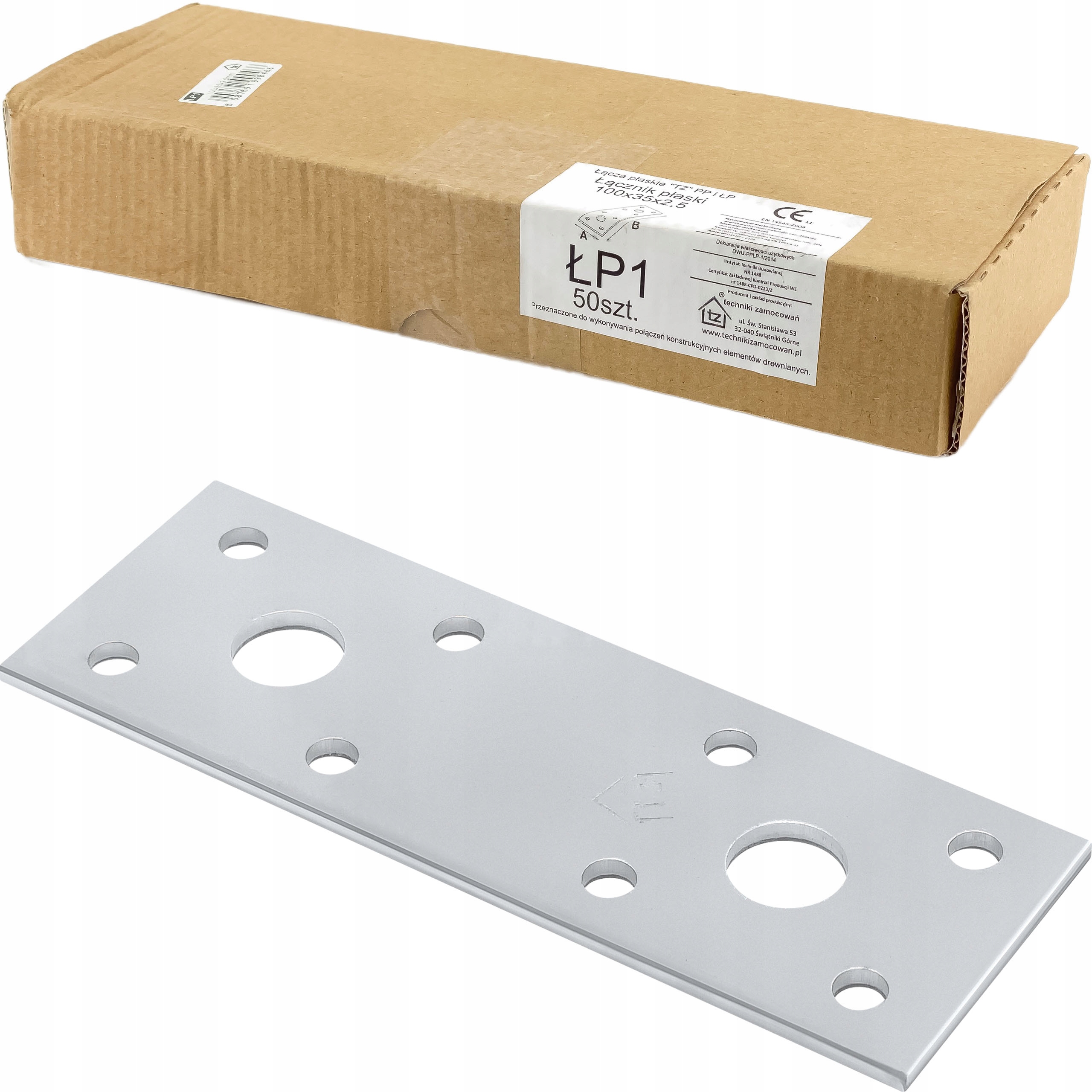 

Łącznik ciesielski płaski ŁP1 100x35x2,5mm 50 szt