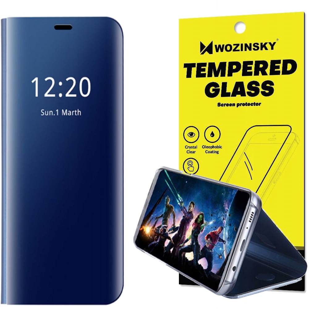 

Etui Clear View Z Klapką do Xiaomi MI 9 + Szkło