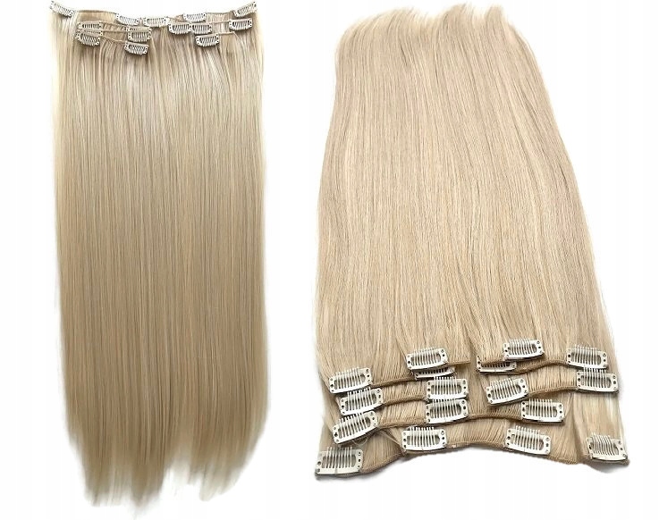 DOCZEPIANE WŁOSY Clip-in Zestaw 7 tresek 54cm KOLORY