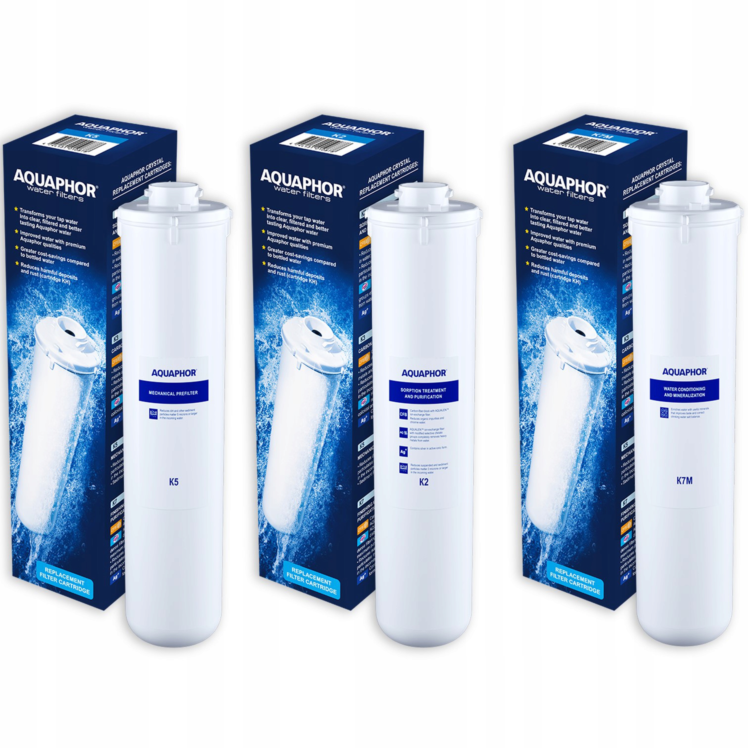 

Komplet Wkładów Filtr Ro Aquaphor Morion Oryginał