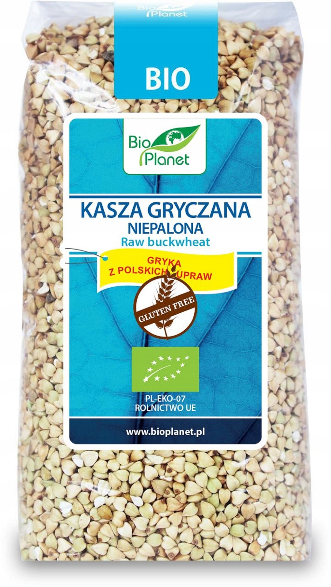 Levně 5x Bio Planet Nepražená pohanková kaše bezlepková Bio 500 g