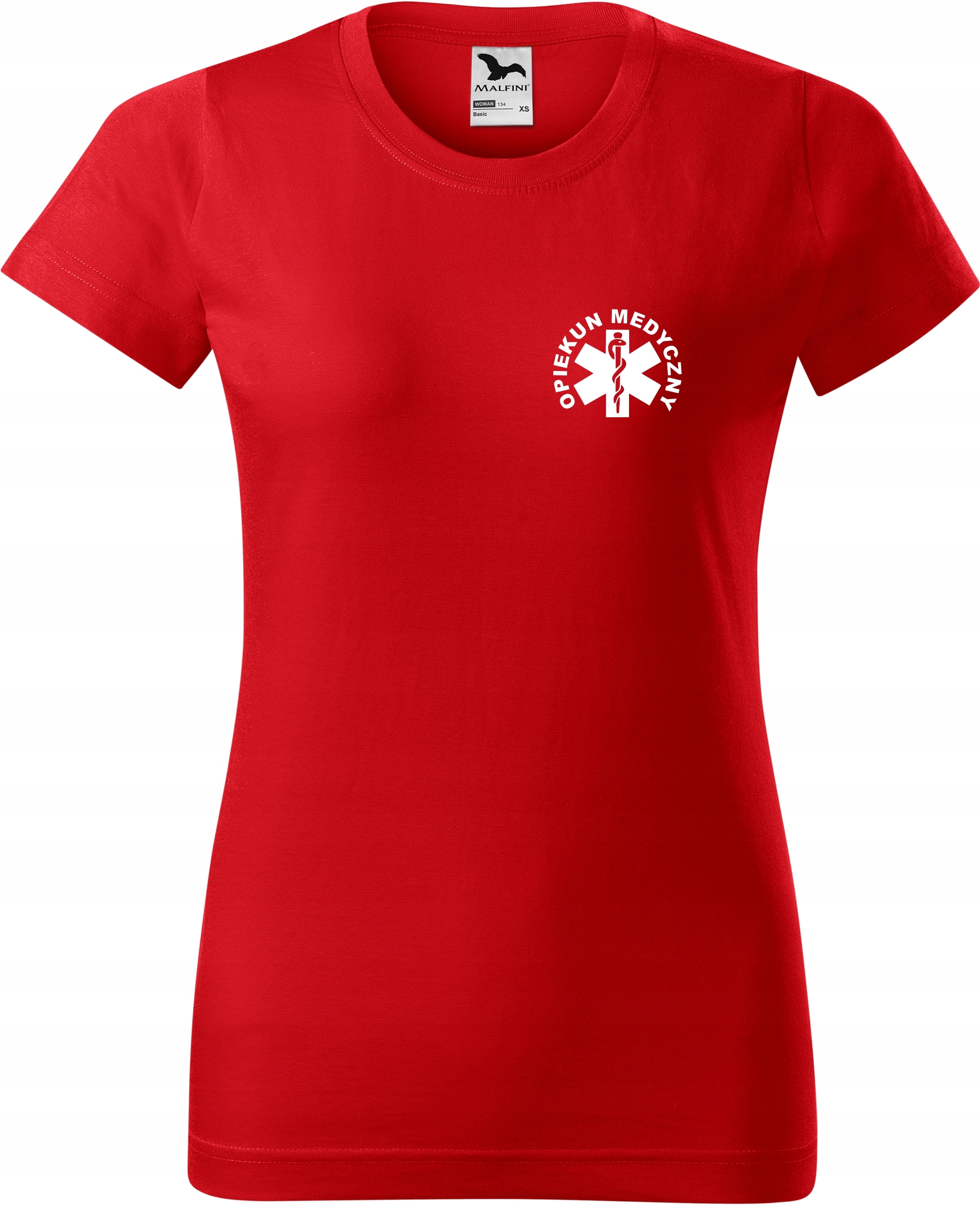 

Koszulka medyczna Opiekun Medyczny Czerwona