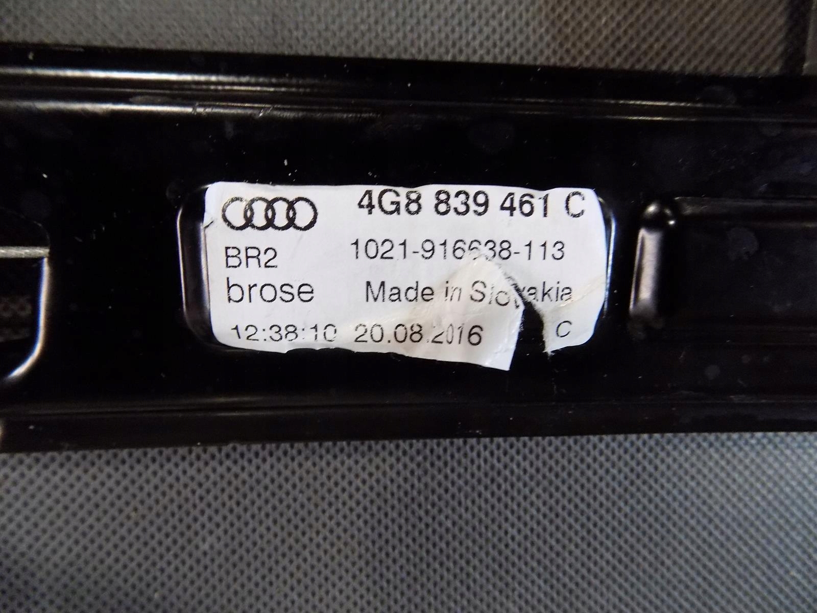 AUDI A7 4G mechanism windows left rear part KPL 4G8839461C