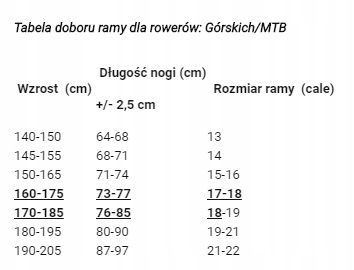 Rower MTB17 Składak Amortyzator 21 biegów SHIMANO FELGA 26 Rozmiar koła (