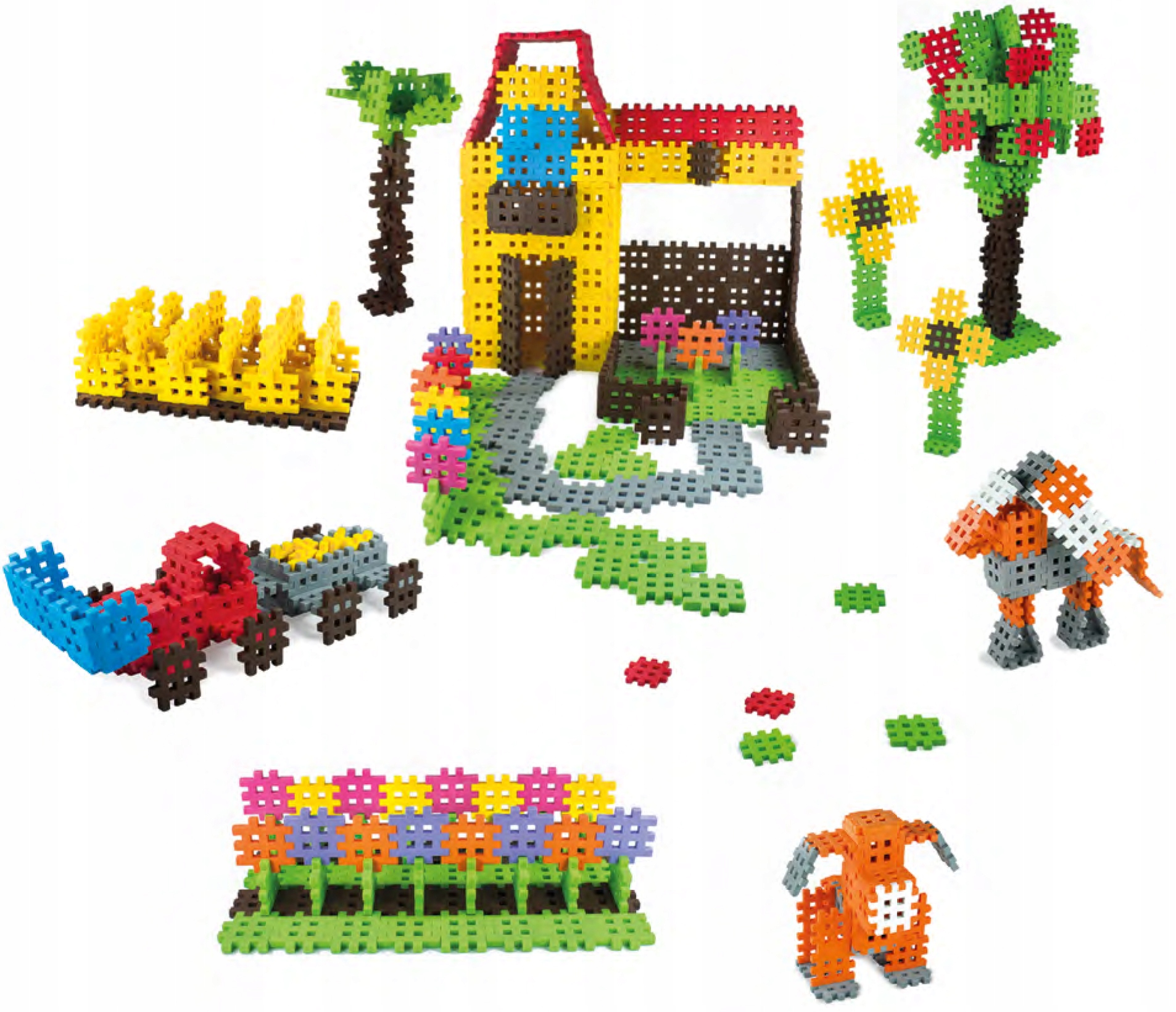 Marioinex Klocki Wafle Mini, 500 szt, kreatywne Rodzaj zestaw