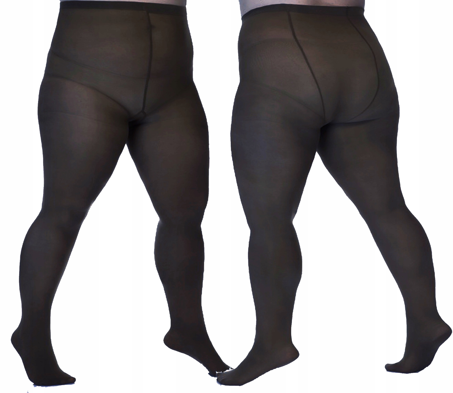 

3 XXXL Rajstopy Lida 40den, czarne, biodra -200cm