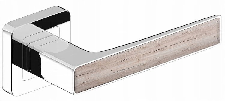 

Klamka Drzwiowa Deco Kolor Chrom + Dąb Sanremo