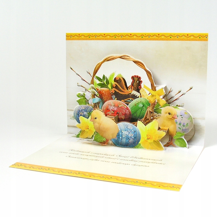 KARNET LAURKA KARTKA WIELKANOC PRZESTRZENNA EAN (GTIN) 5908312144229