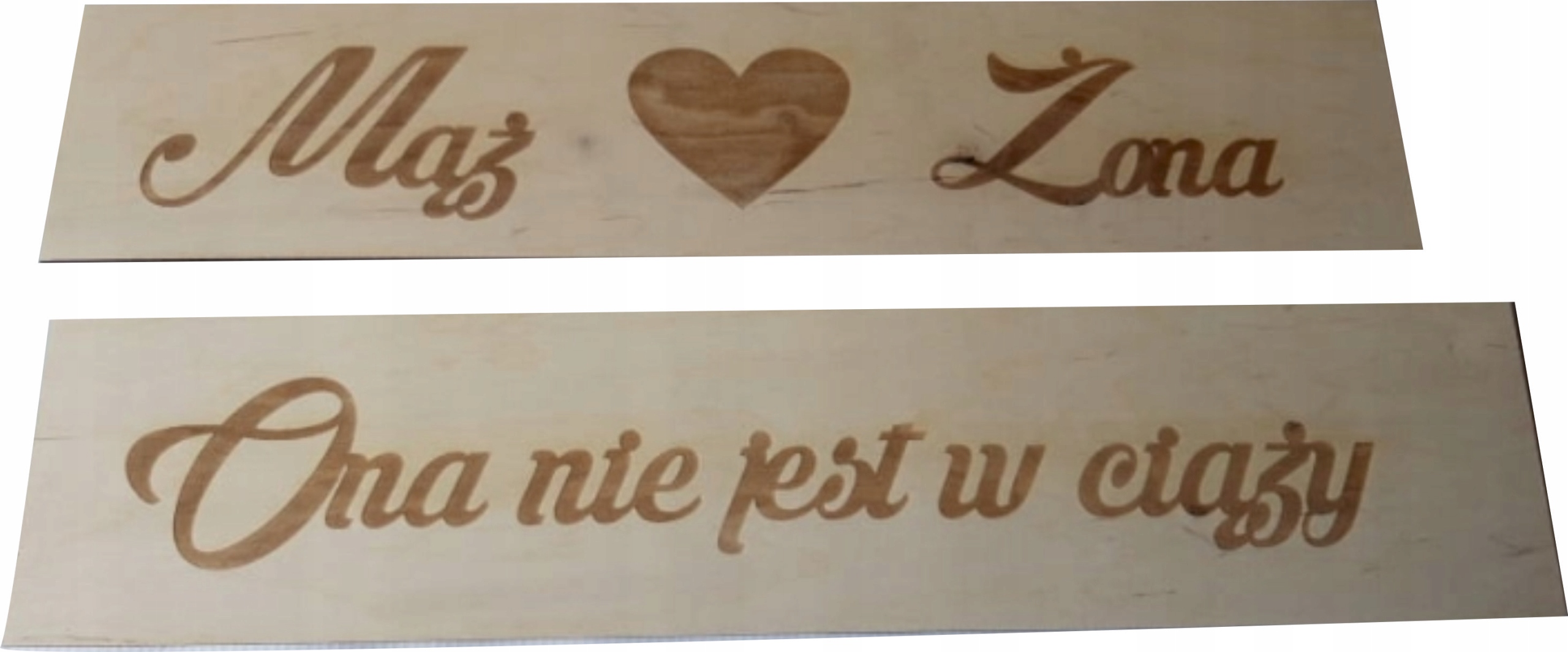 

Tablica do auta Mąż Żona Grawer Ślub drewniane