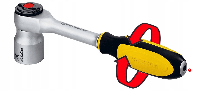 Grzechotka 1/2'' ROTARY PROXXON 23084 Rodzaj klucza grzechotka