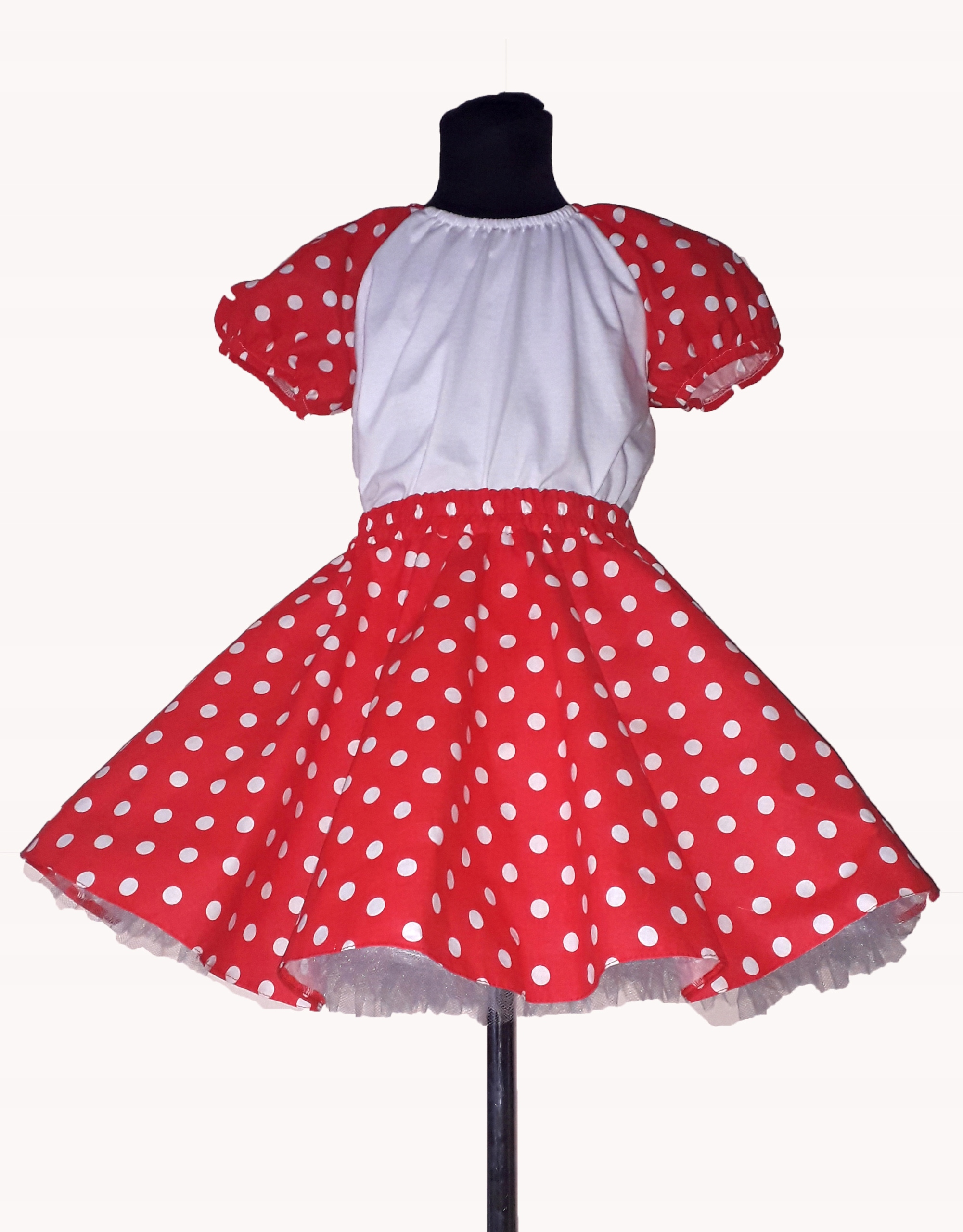 SPÓDNICZKI Z KOŁA PIN-UP Z HAŁKĄ GROCHY 104 Płeć dziewczynki