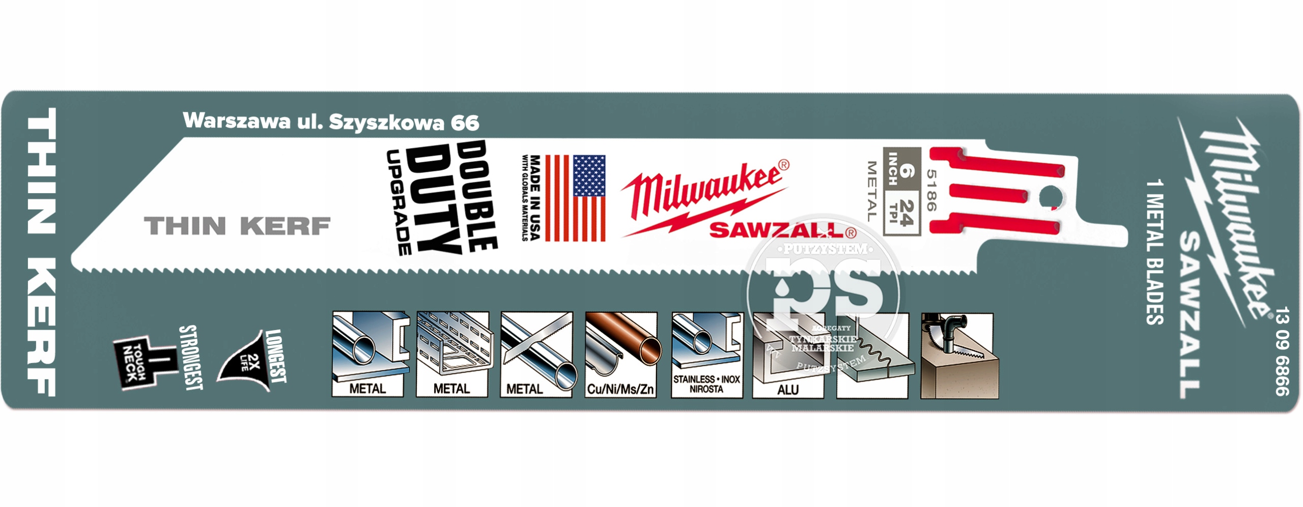 

Brzeszczot Milwaukee 150/1 Thin Kerf stal metal