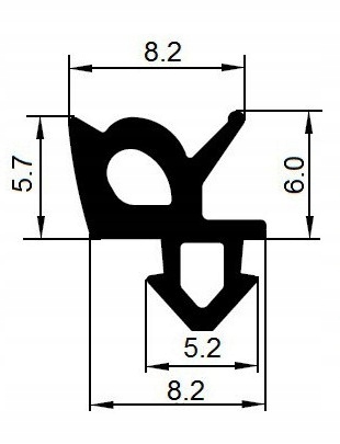Uszczelka uszczelki do okien PCV S-1387 REHAU -1mb Marka Stomil