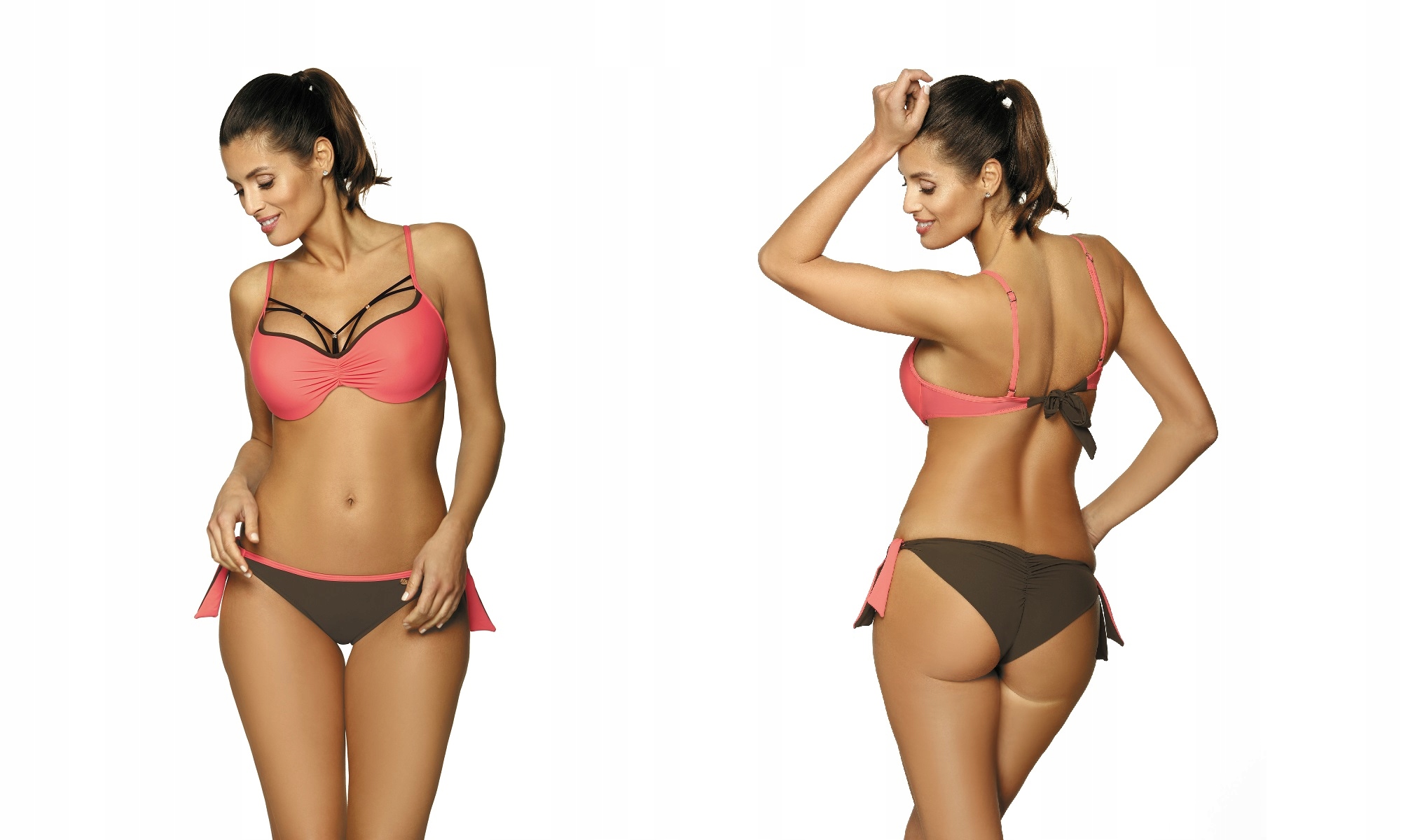 

Kuszący Strój Kąpielowy Push-up 455-1 L 40