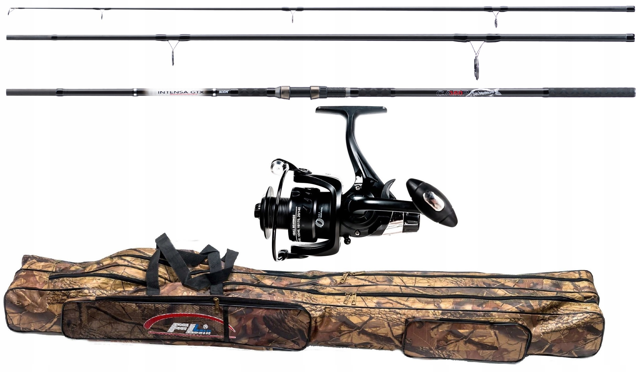 Zestaw Karpiowy Jaxon Wędka kołowrotek pokrowiec