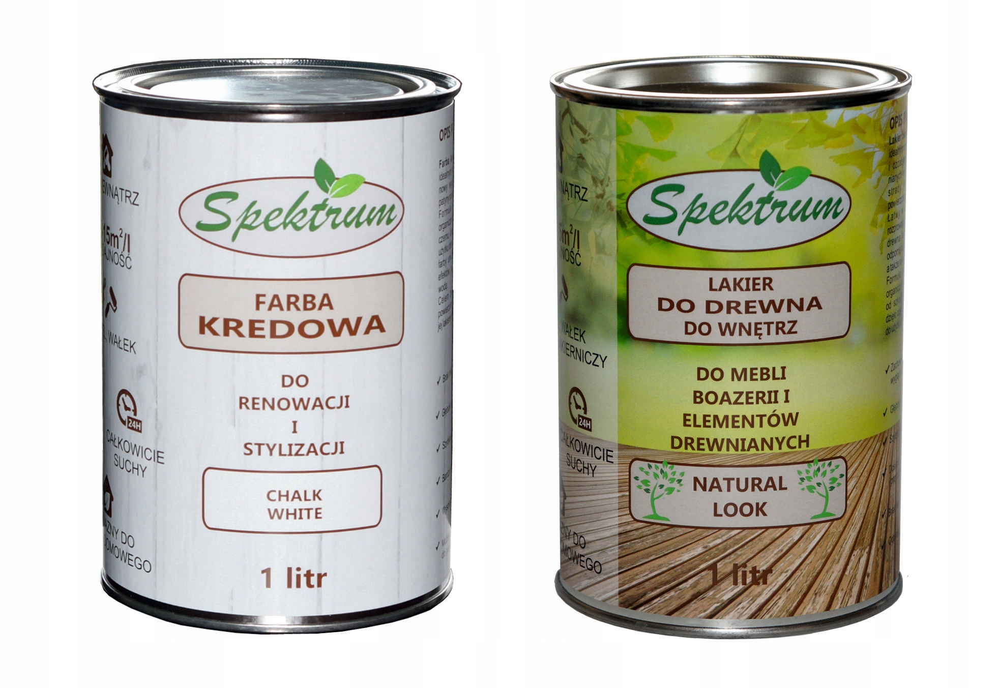 

Supermatowy Zestaw Farba kredowa Lakier mat 1+1L