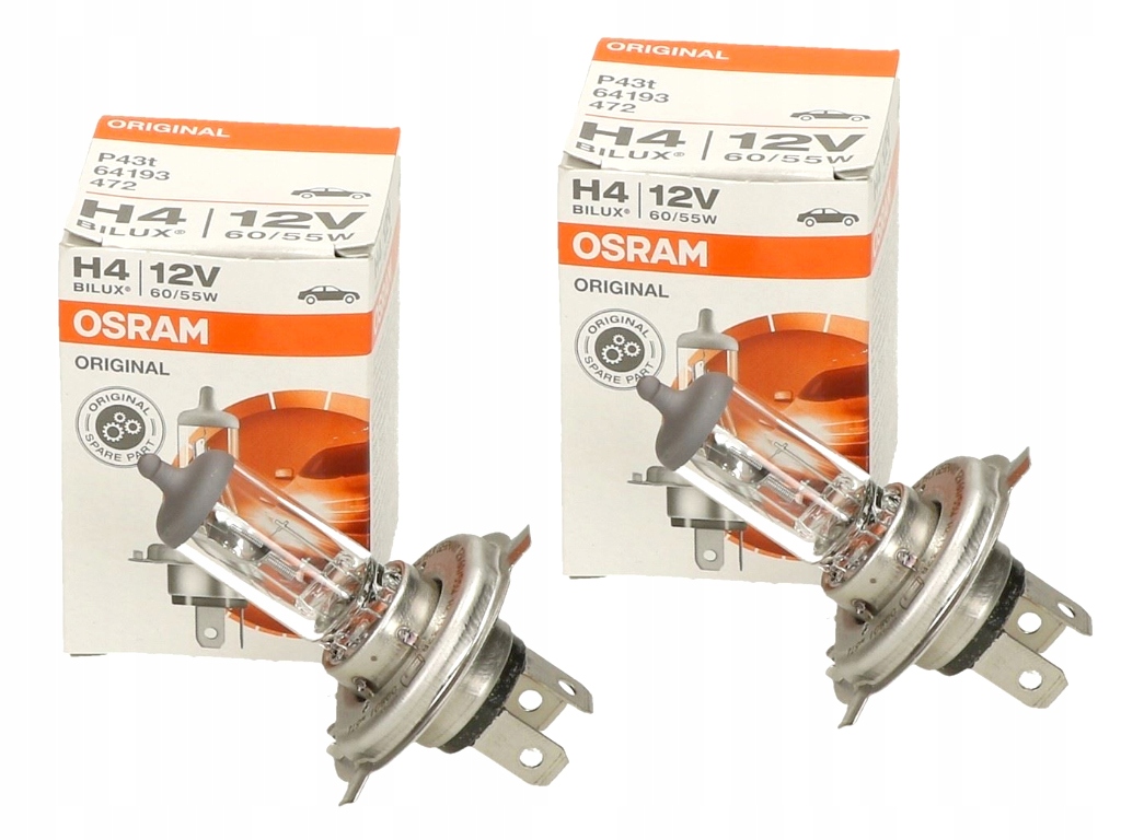 

2 x Żarówki Osram H4 64193 Original Audi Vw Skoda