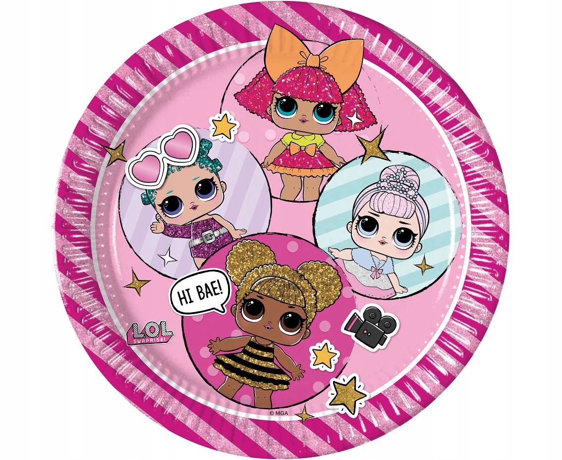 

Talerzyki Jednorazowe Lol SURPRISE-8SZT-23cm-8556