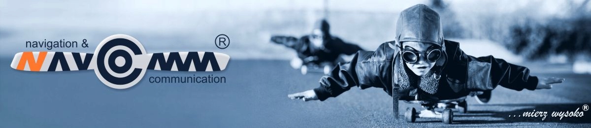 NAKOLANNIK LOTNICZY PILOTA VFR NAVCOMM Kolor dominujący odcienie niebieskiego