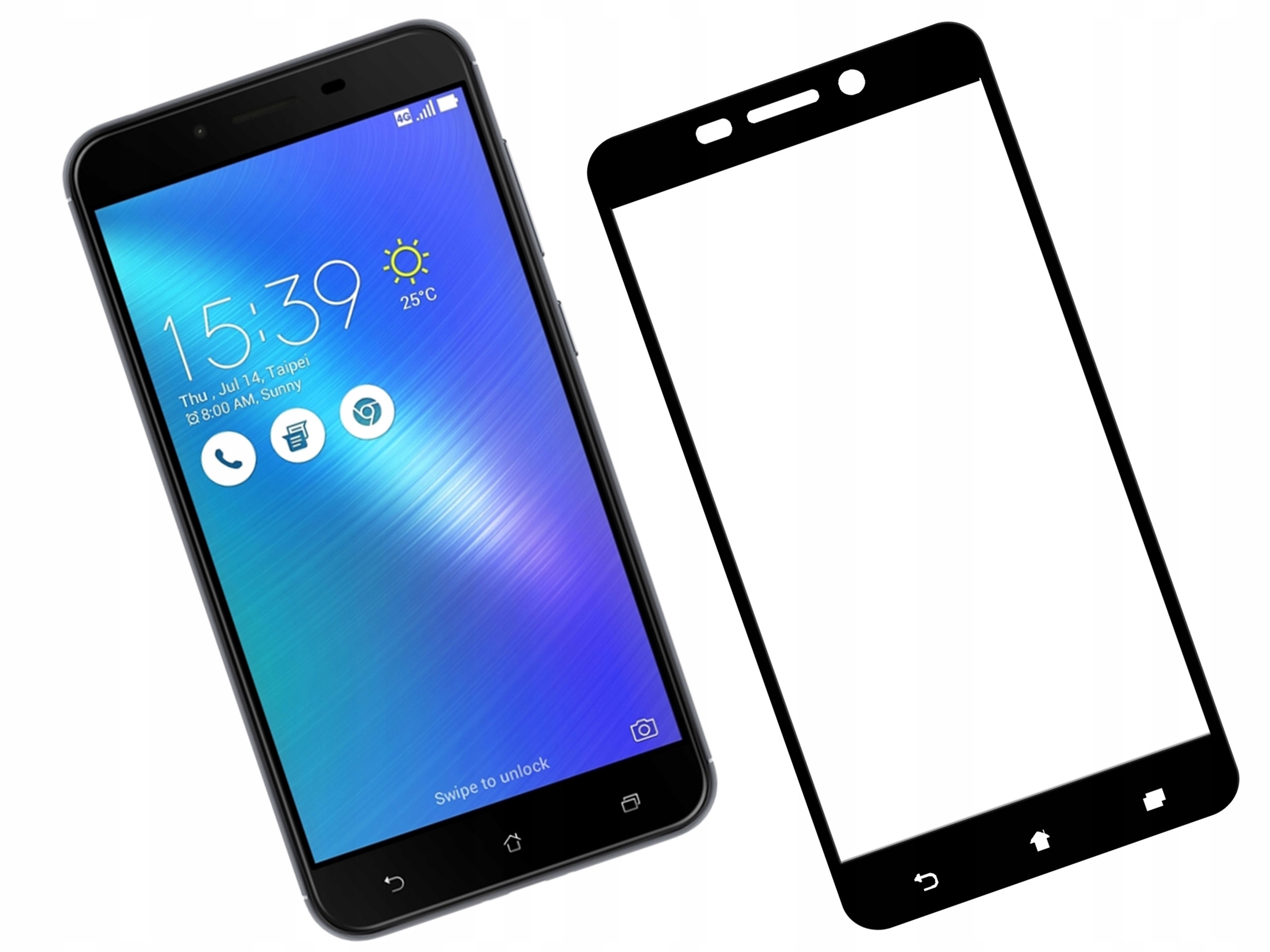 

Szkło hartowane 3D Asus ZenFone 3 Laser Czarne