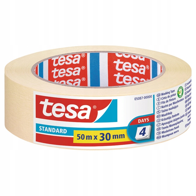 TAŚMA MALARSKA STANDARD 50m x 30mm TESA 5087