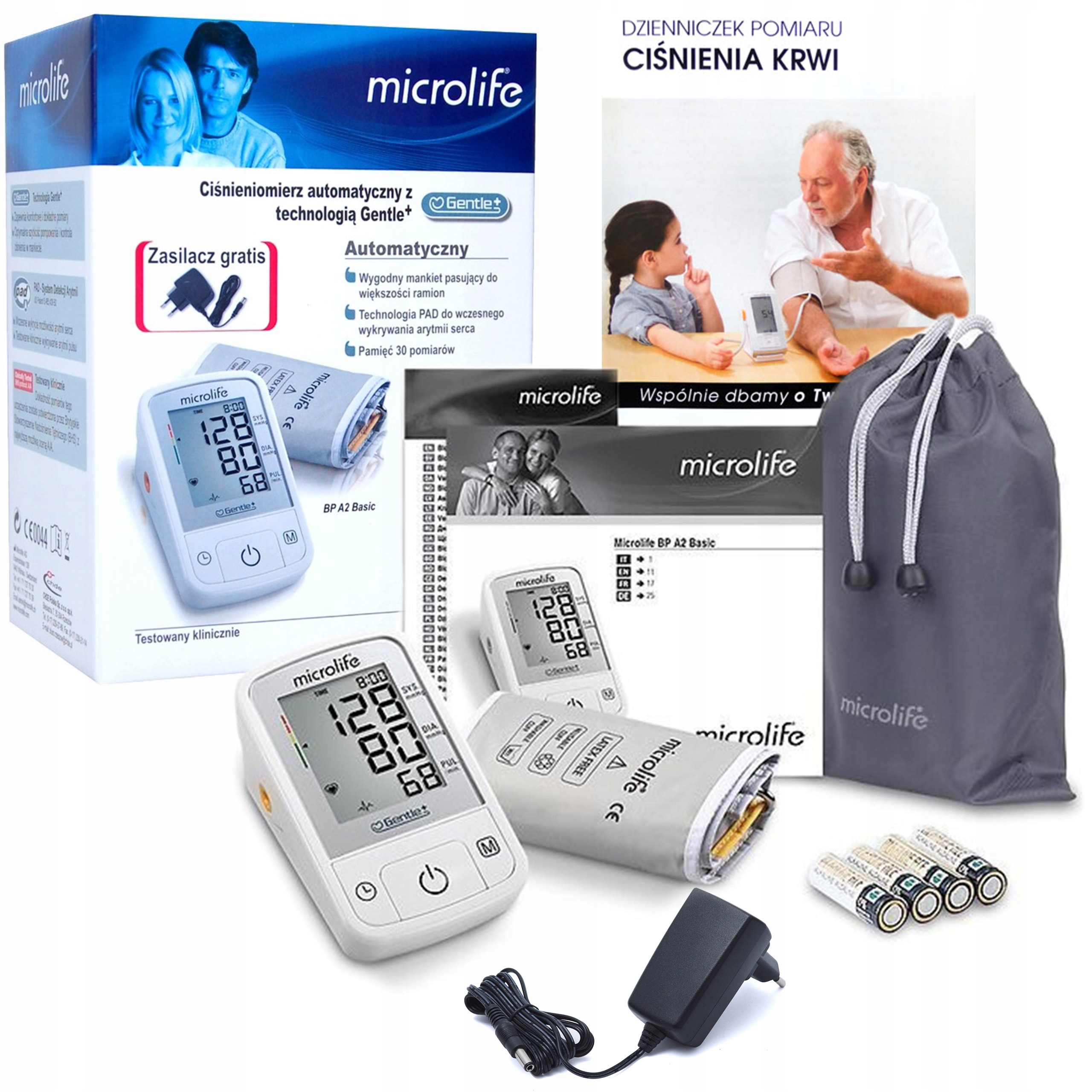 

Microlife Ciśnieniomierz Naramienny BPA2 +zasilacz