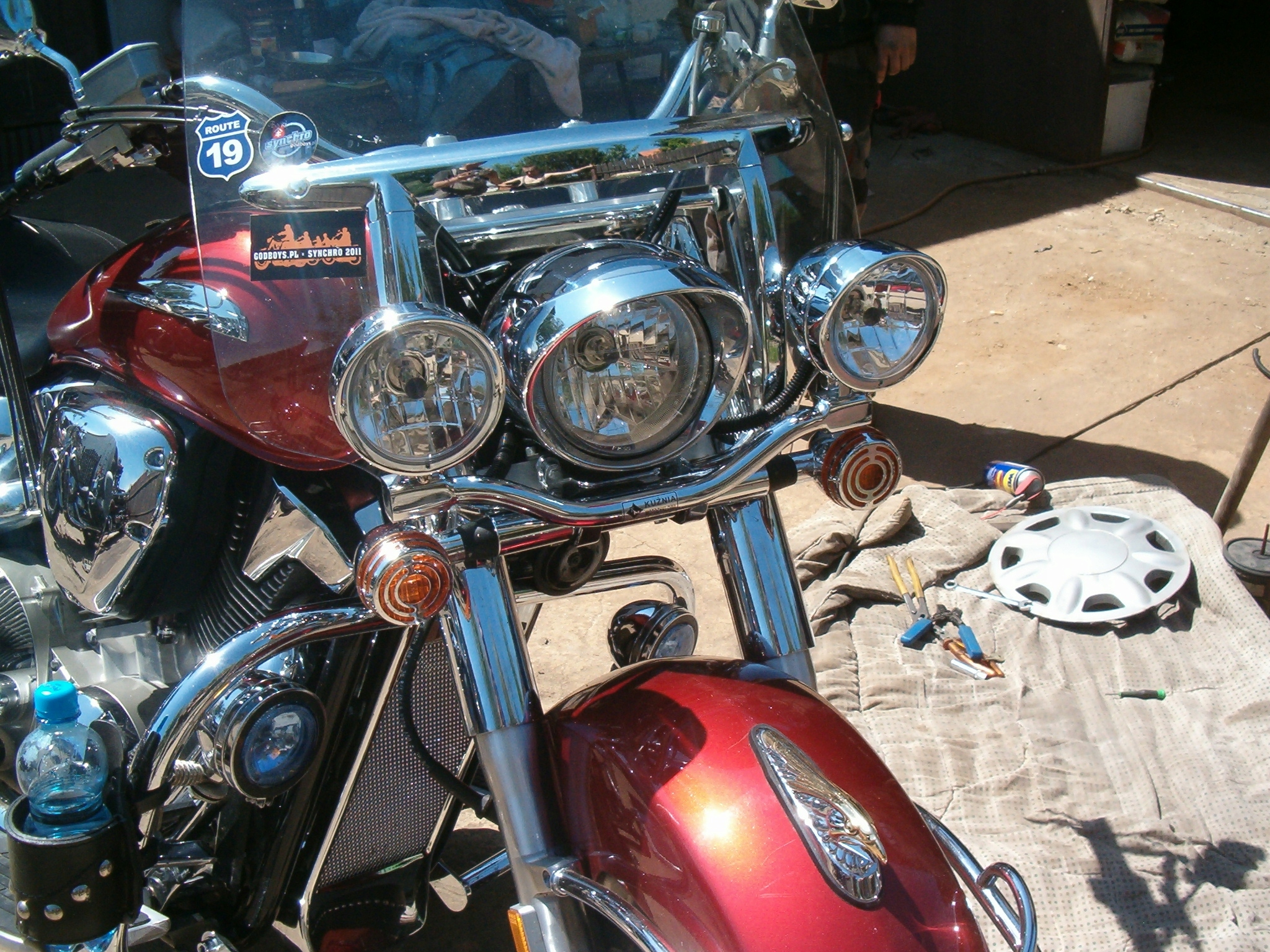 HONDA VTX1300 RETRO WSPORNIK SWIATEL LIGHTBAR Part number 62 21