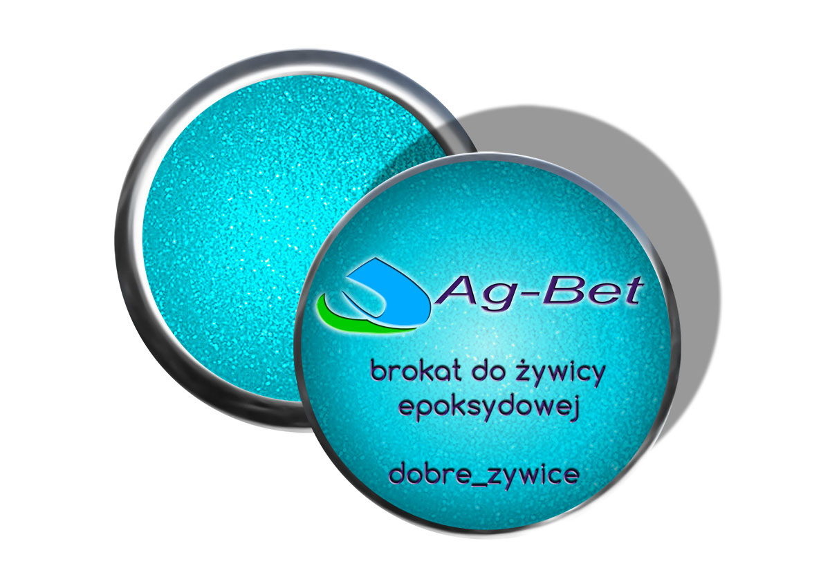 

Brokat do żywicy epoksydowej Turkus , żywica epo