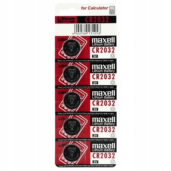 

5x Bateria litowa 3V CR2032 Maxell DL2032