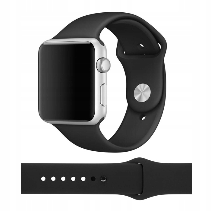 

Pasek iwatch do Apple 38/40/41 silikon czarny