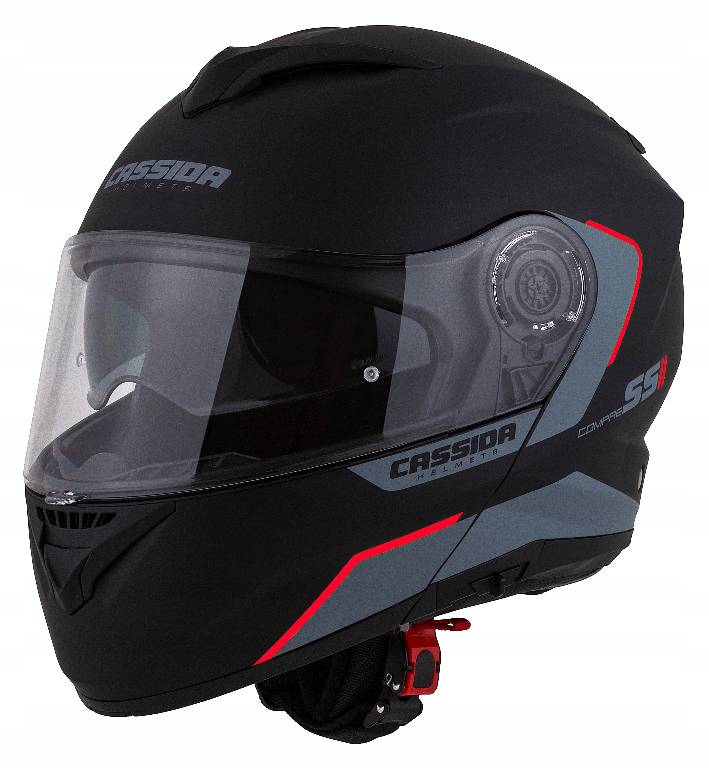 KASK CASSIDA POMPOWANE WNĘTRZE SZCZĘKOWE PINLOCK70 Rodzaj zapięcia mikrometryczne