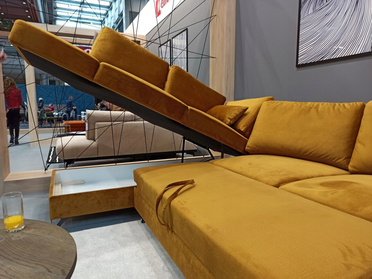 FLAVIO L1F+L2F+R4 nowoczesny narożnik modułowy Materiał korpusu drewno