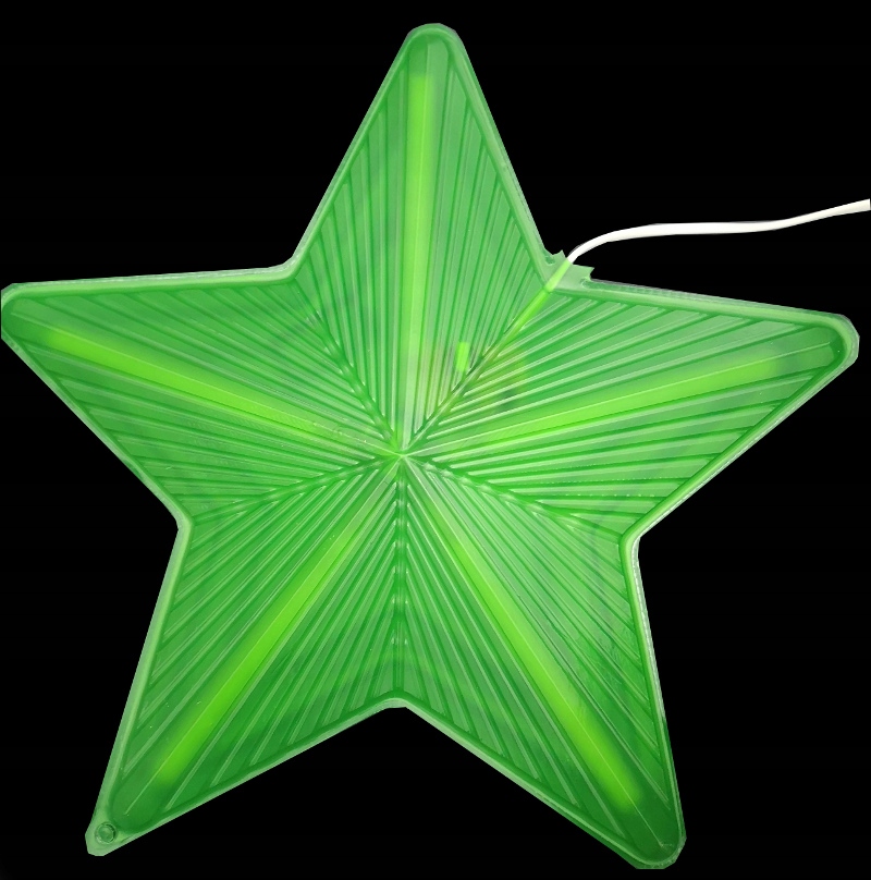 lampki CHOINKOWE GWIAZDA LED 3D zielona WISZĄCA Kod producenta GWIAZDA LED OŚWIETLENIE CHOINKOWE 100