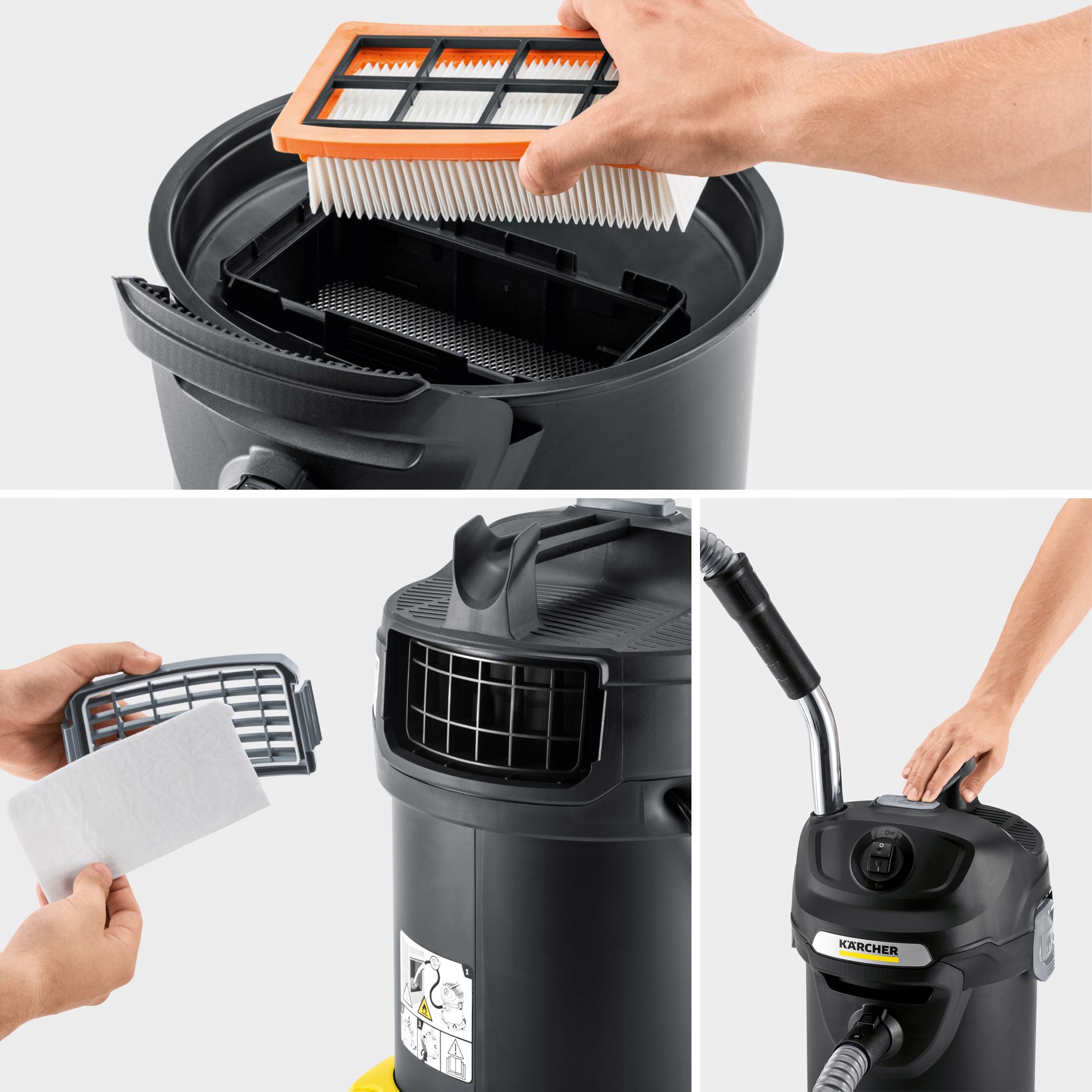 KARCHER AD 4 ODKURZACZ KOMINKOWY DO POPIOŁU GRILLA Model AD 4 Premium