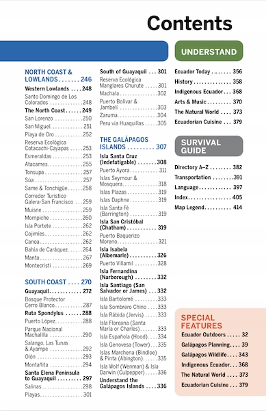 EKWADOR I GALAPAGOS przewodnik LONELY PLANET 2022 ISBN 9781787018259