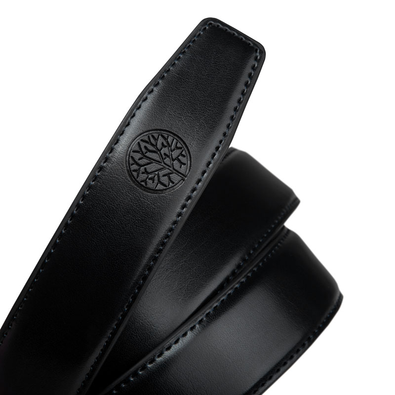 BETLEWSKI pasek skórzany męski automat klamra pas spodni klasyczny czarny Materiał dominujący skóra naturalna