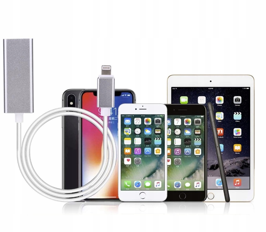 Adapter iPhone iPad Lightning RJ45 Lan Marka inna