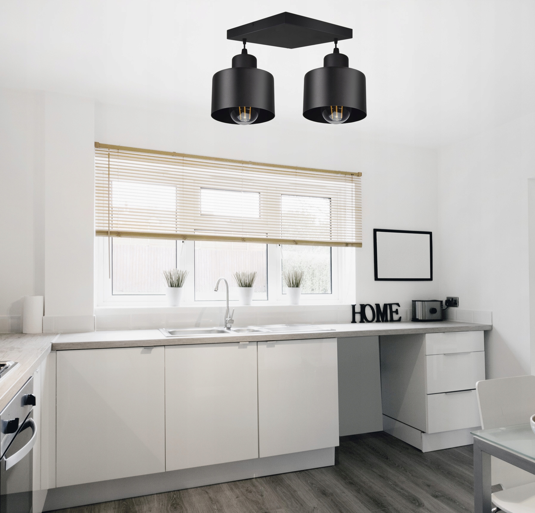 LAMPA SUFITOWA PLAFON ŻYRANDOL LOFT EDISON LED Długość/wysokość 70 cm