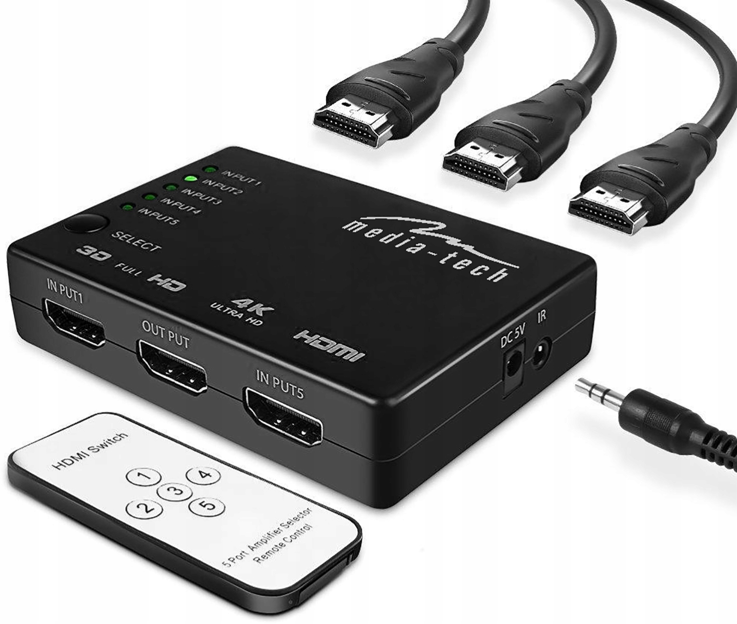 

Switch Przełącznik 5xHDMI Rozdzielacz Ultra Hd 4K