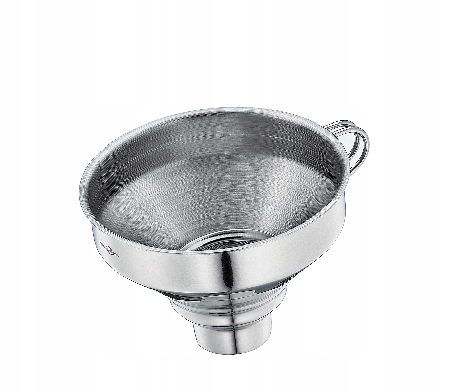 Nerezový trychtýř se sítkem, 13 cm