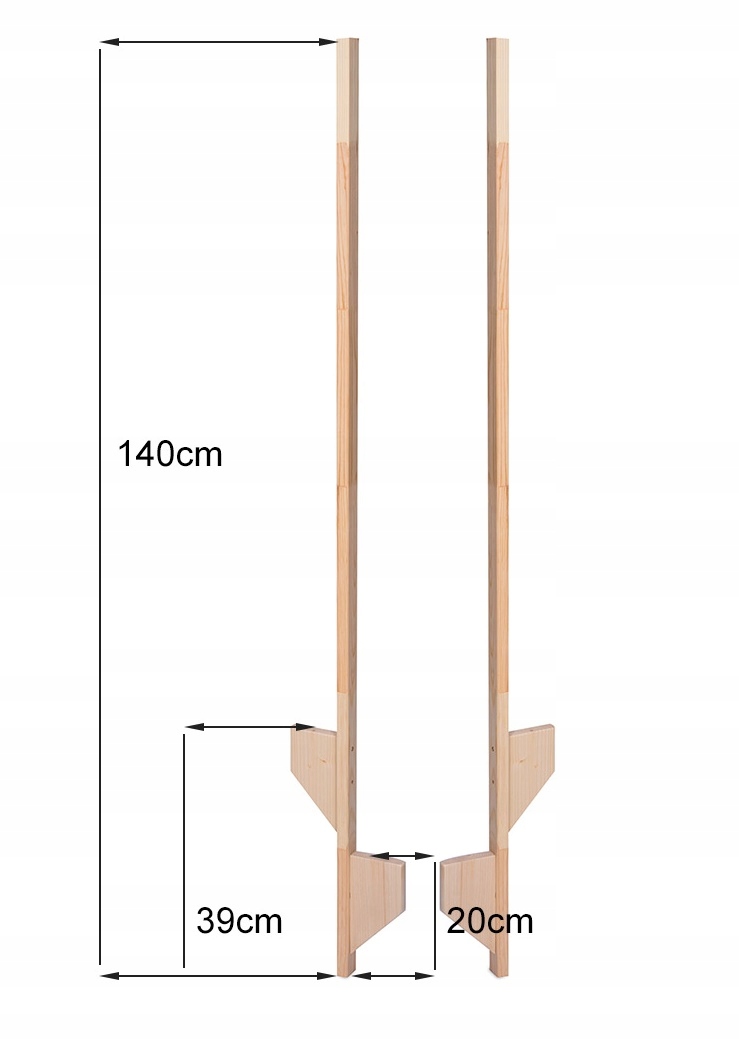 SZCZUDŁA 140cm dla DZIECI DREWNIANE BALANS ZABAWA Marka AZZAP