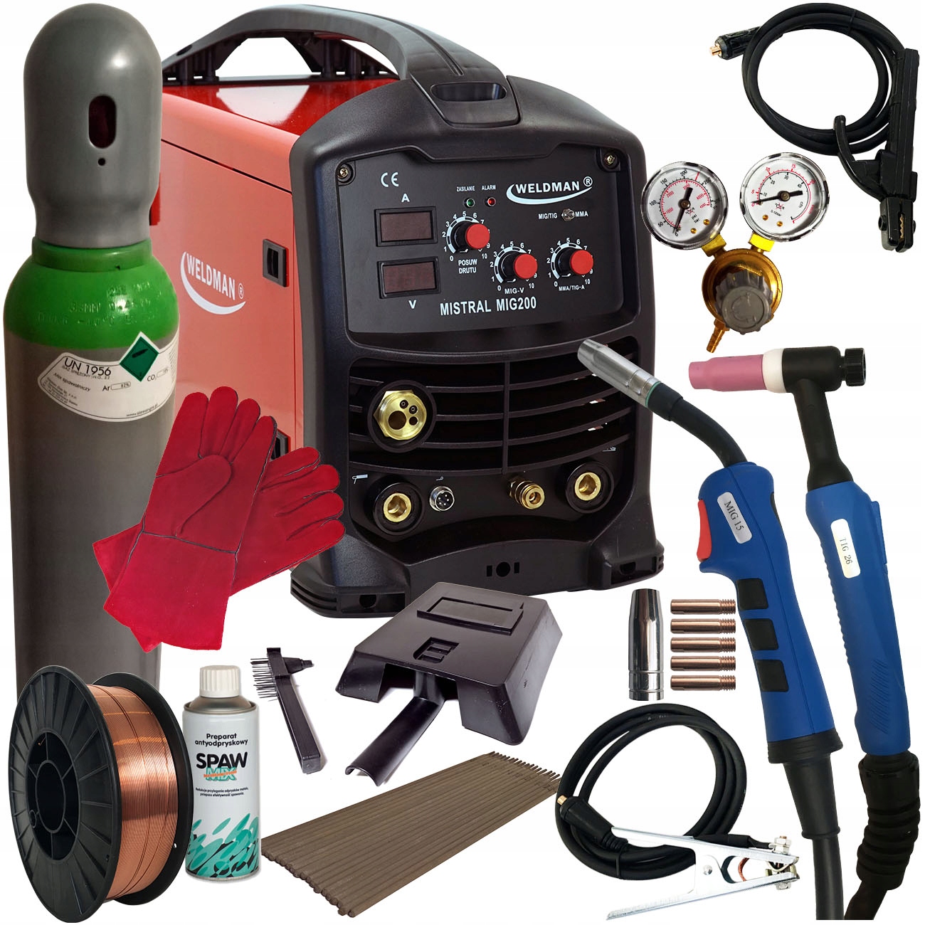 Сварочный аппарат MIGOMAT MIG 200 IGBT TIG MMA 200A 230V