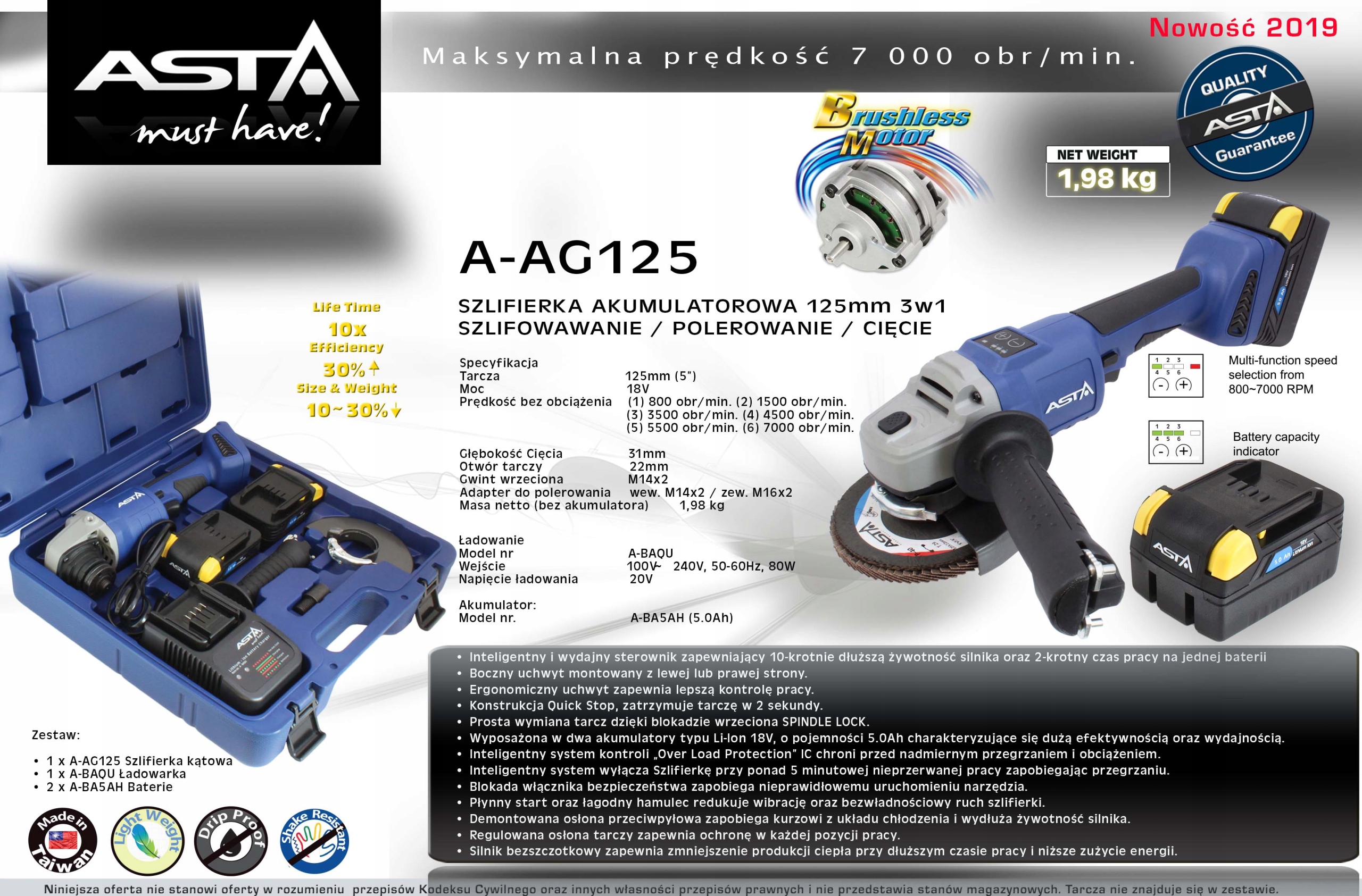 A BA5AH AKUMULATOR 5AH ASTA Producent code A BA5AH