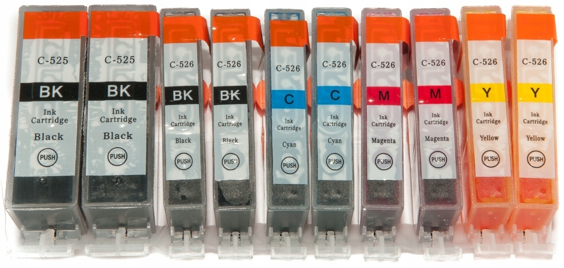 

10x Tusze Do Drukarki Canon PGI525 CLI526 MG5350