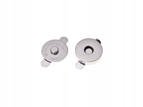 Zapięcie kaletnicze magnes do torebki 18 mm nikiel