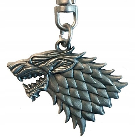 

Gra O Tron Stark Brelok 3D Zawieszka kluczy Wilkor