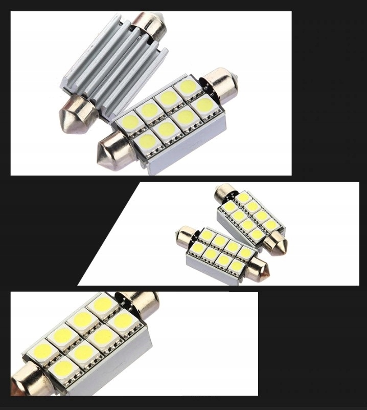 ŻARÓWKA LED 8 SMD 5050 C5W C10W CANBUS 41mm 42mm Producent inny